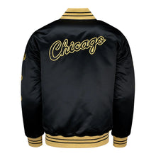 Load image into Gallery viewer, Mitchell &amp; Ness Men&#39;s Chicago Bulls MVP Hardwood Classic Black/Gold Satin Full Snap
