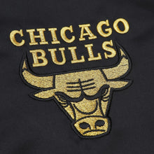 Load image into Gallery viewer, Mitchell &amp; Ness Men&#39;s Chicago Bulls MVP Hardwood Classic Black/Gold Satin Full Snap
