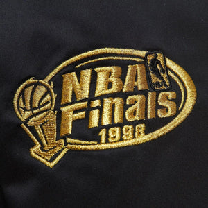 Mitchell & Ness Men's Chicago Bulls MVP Hardwood Classic Black/Gold Satin Full Snap