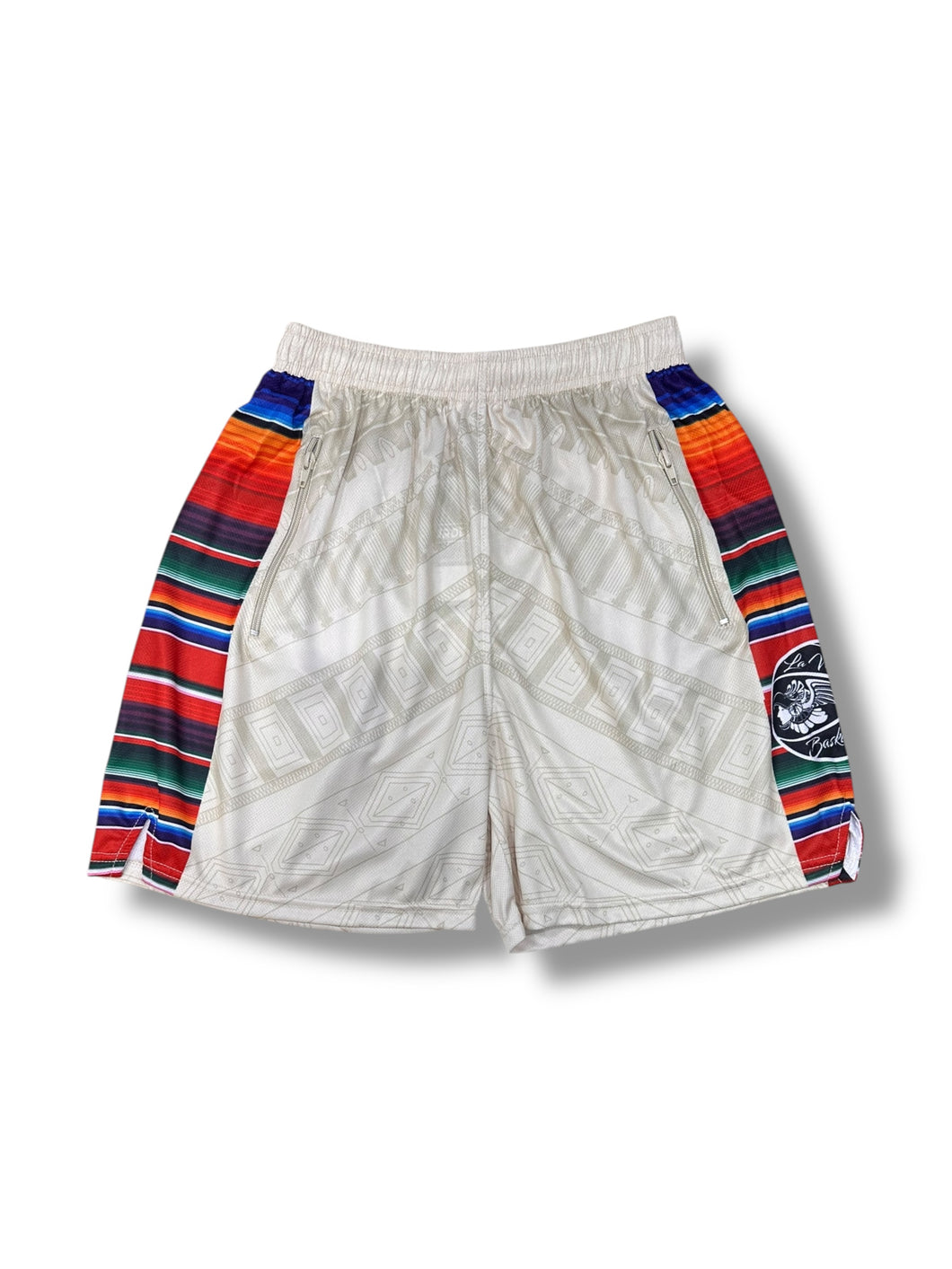 [BEIGE SERAPE] Basketball Shorts by La Villita Basketball