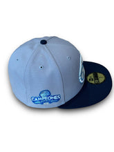 Load image into Gallery viewer, 59Fifty Charros de Jalisco 2022 Champions 2-Tone Grey/Navy - Icy Blue UV @tiempo_prestado
