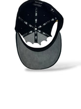 Load image into Gallery viewer, [MEXICO DE ORO V.3] 59Fifty Mexico &quot;El Guerrero&quot; Black Suede Visor - Storm Grey Suede UV

