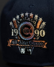 Load image into Gallery viewer, [B. COLEMAN] 59Fifty Chicago Cubs 1990 ASG 2T Navy/Brown - Grey UV
