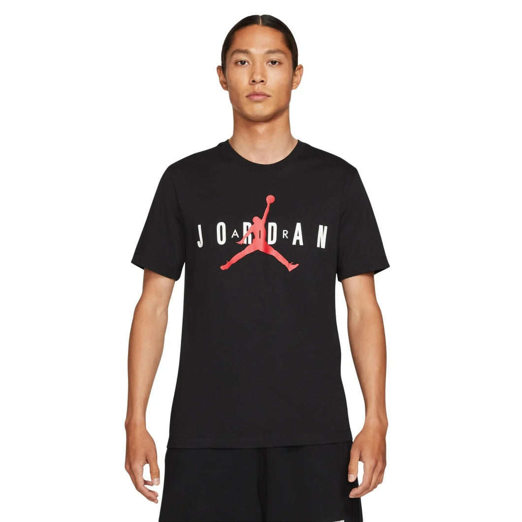 Men's Jordan Air Wordmark Short Sleeve T-Shirt - Black[CK4212-013]