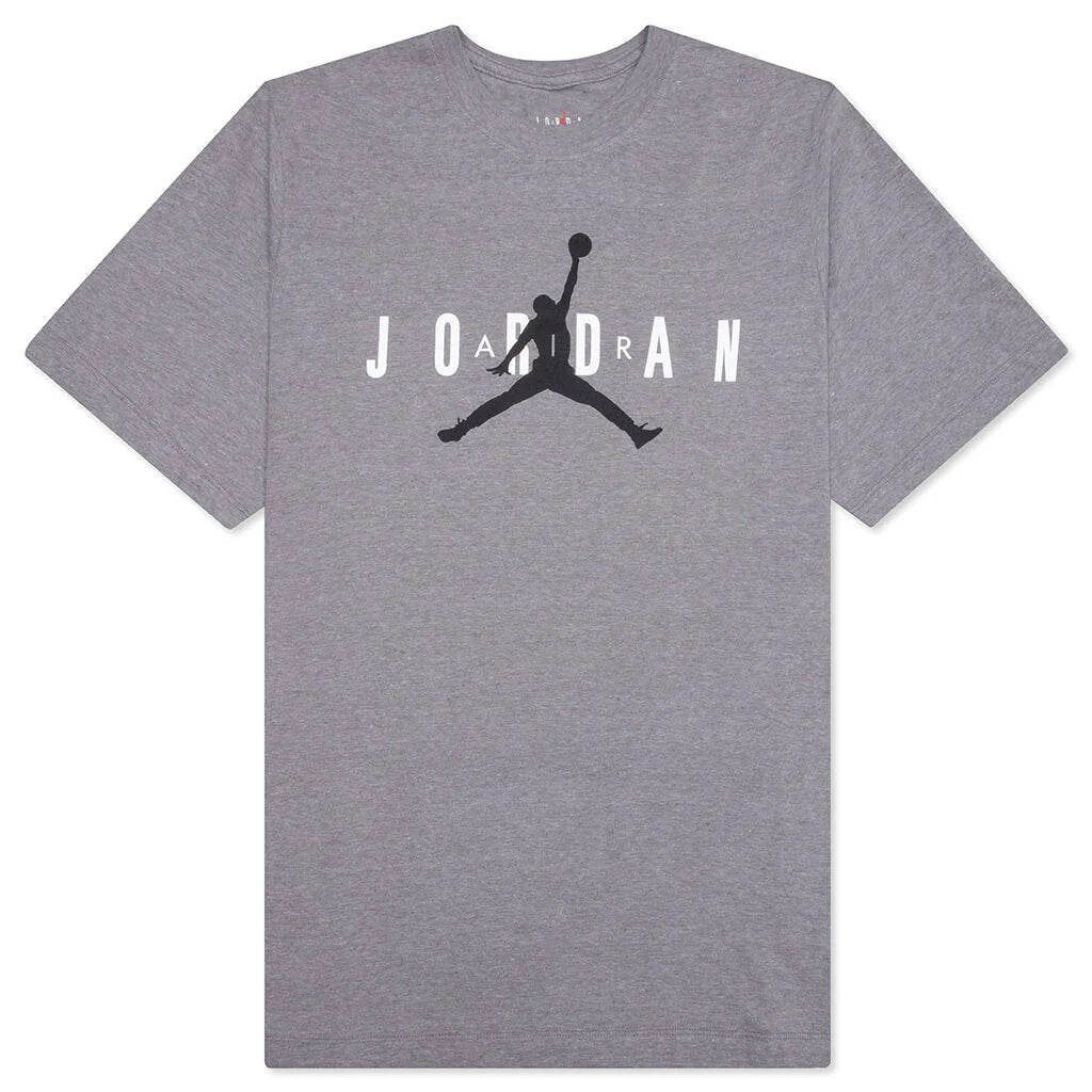 Men's Jordan Air Wordmark Short Sleeve T-Shirt - Grey [CK4212-092]