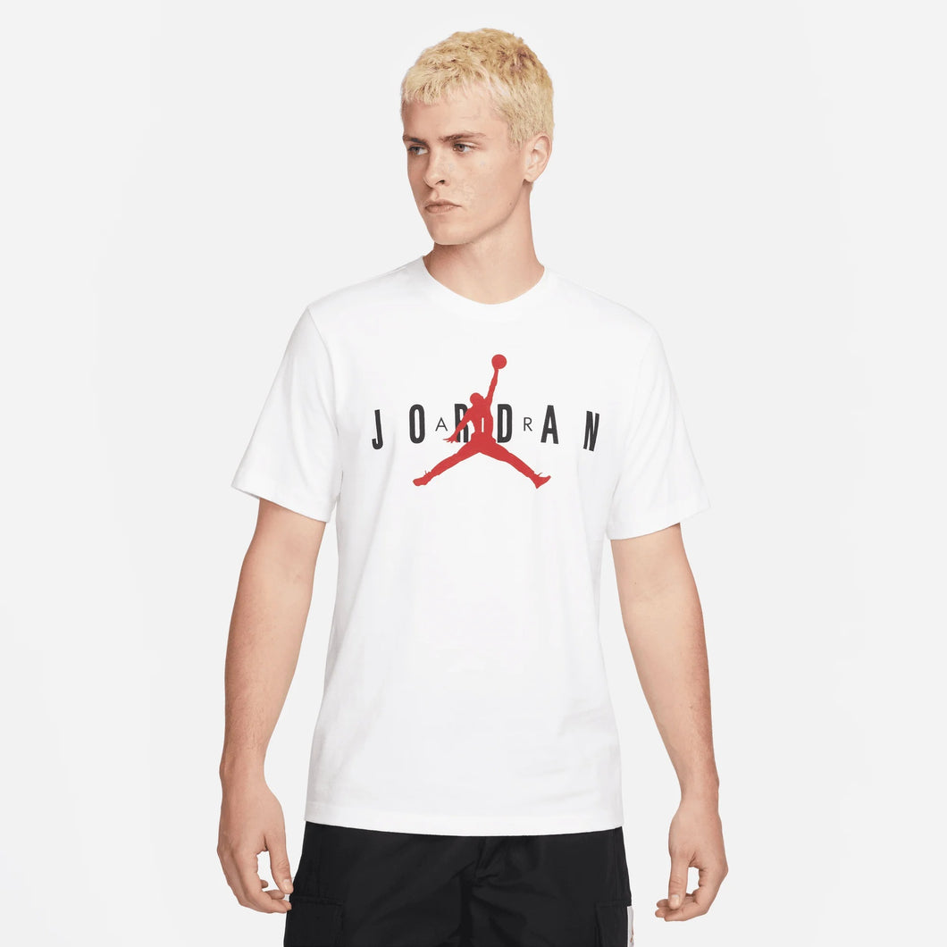 Men's Jordan Air Wordmark Short Sleeve T-Shirt - White [CK4212-103]