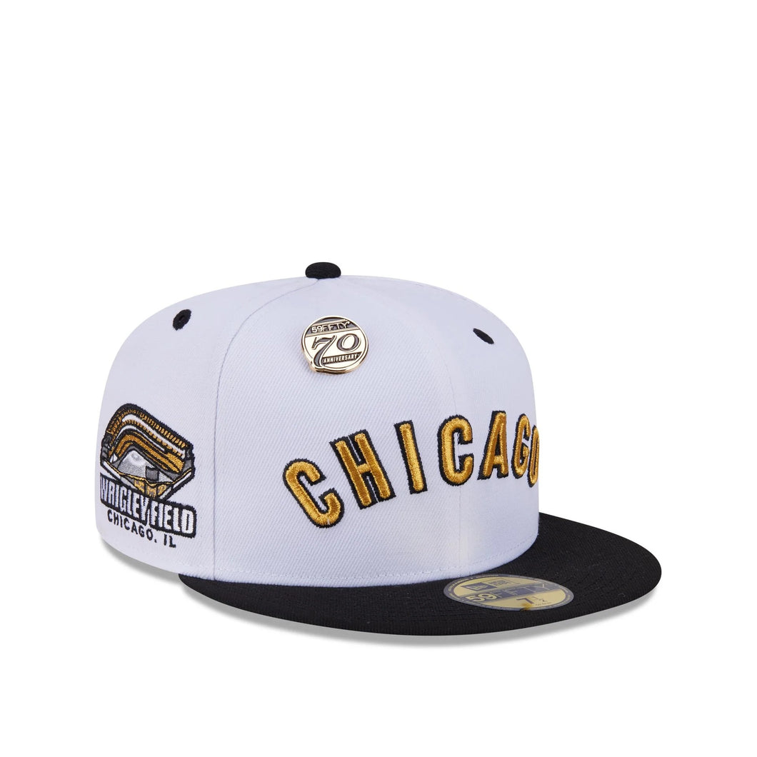 59Fifty Day Chicago Cubs 70th Anniversary 2-Tone White/Black - Gray UV