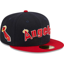 Load image into Gallery viewer, 59Fifty California Angels Retro Jersey Script Navy/Red - Green UV
