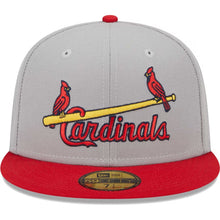 Load image into Gallery viewer, 59Fifty St. Louis Cardinals Retro Jersey Script Gray/Red - Green UV
