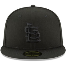 Load image into Gallery viewer, 59Fifty St. Louis Cardinals MLB Basic Black on Black - Grey UV
