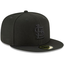Load image into Gallery viewer, 59Fifty St. Louis Cardinals MLB Basic Black on Black - Grey UV
