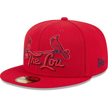 Load image into Gallery viewer, 59Fifty St. Louis Cardinals Red City Connect Fitted Hat  - Black UV

