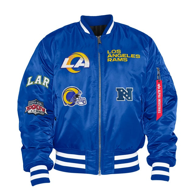 Los Angeles Rams X New Era X Alpha Industries MA-1 Bomber Jacket