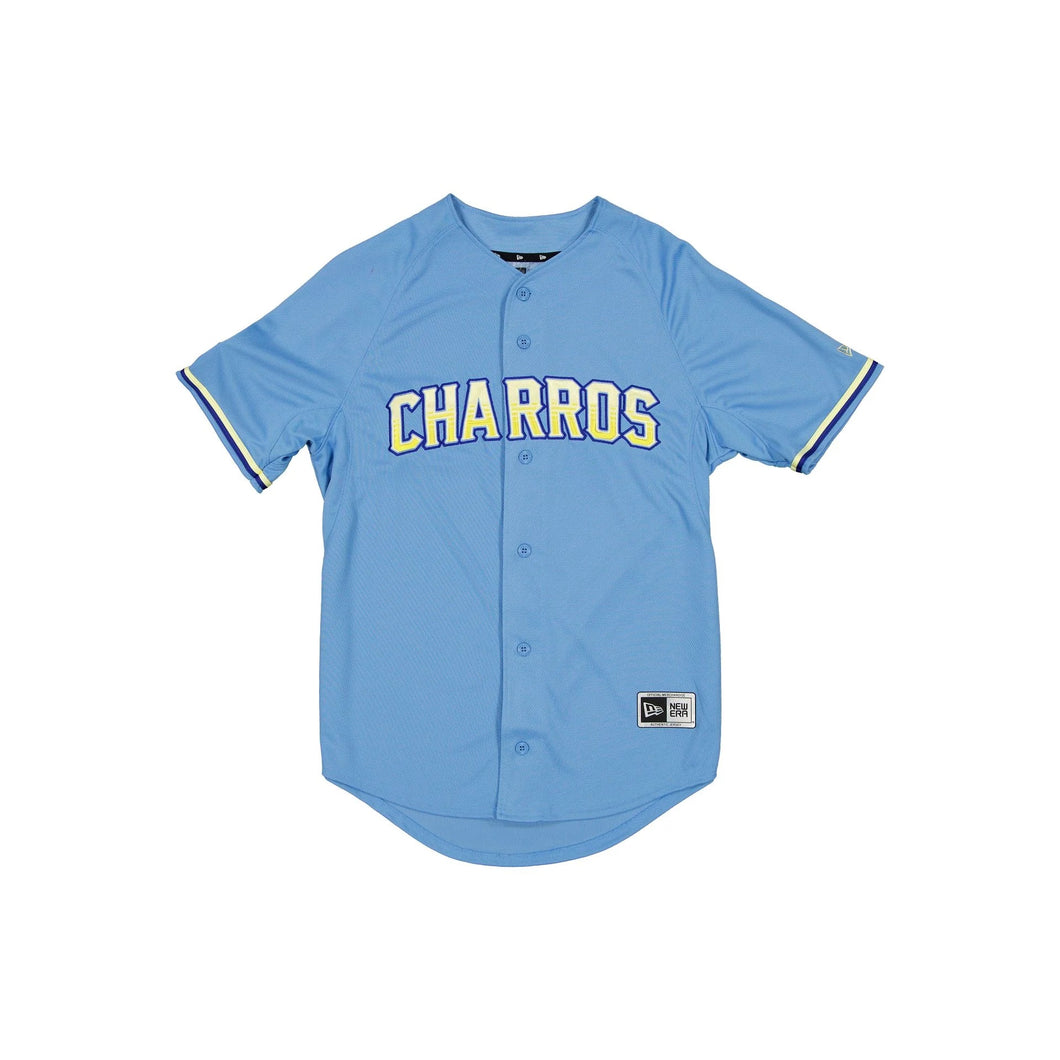 2025 New Era Liga Mexicana LMB 100th Anniversary Charros de Jalisco Authentic Alt Jersey - Blue
