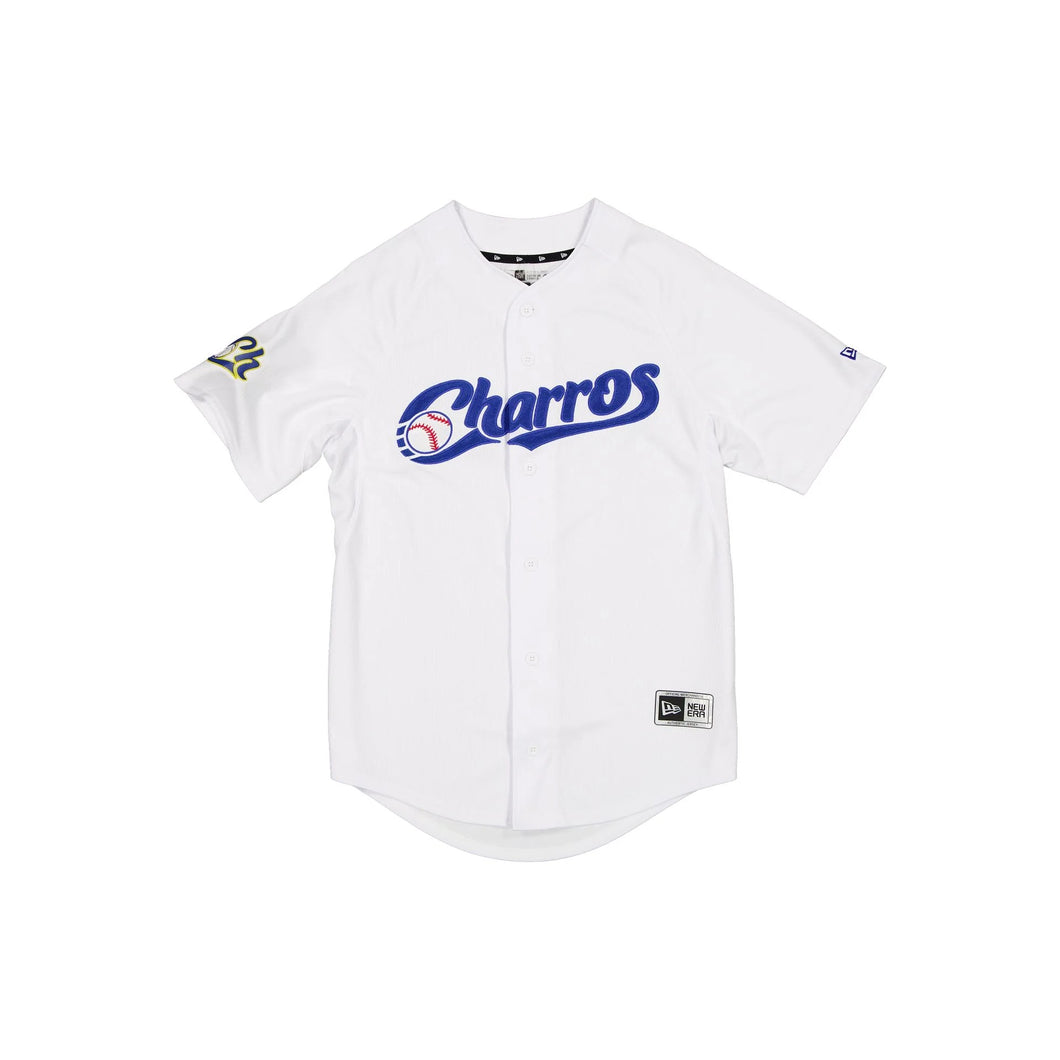 2025 New Era Liga Mexicana LMB 100th Anniversary Charros de Jalisco Authentic Home Jersey - White