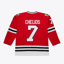 Load image into Gallery viewer, Mitchell &amp; Ness Men&#39;s NHL Chris Chelios Blackhawks 1991-1992 Power Play Player Jersey - Red
