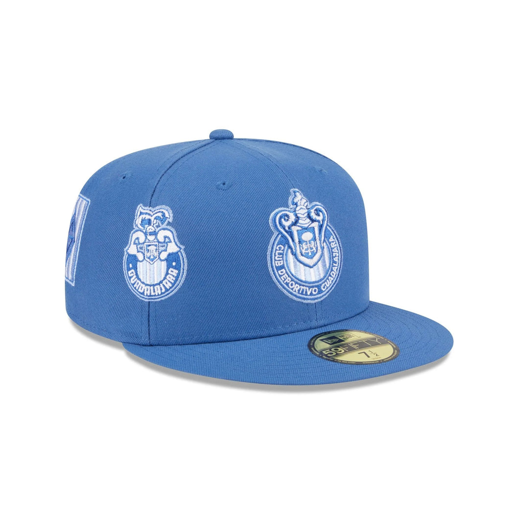 59Fifty New Era Liga MX Chivas de Guadalajara Indigo - Gray UV