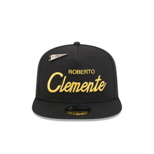 Load image into Gallery viewer, 9Fifty A-Frame Snapback Pittsburgh Pirates Roberto Clemente Black - Green UV
