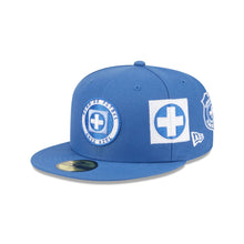 Load image into Gallery viewer, 59Fifty New Era Liga MX Club de Futbol Cruz Azul Indigo - Gray UV
