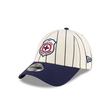 Load image into Gallery viewer, Liga MX 9Forty Adjustable Snapback Cruz Azul 2T White/Navy - Navy UV
