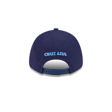 Load image into Gallery viewer, Liga MX 9Forty Snapback Spray Paint Cruz Azul  Navy - Blue UV

