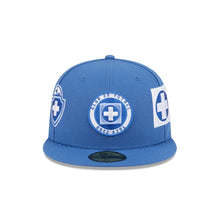 Load image into Gallery viewer, 59Fifty New Era Liga MX Club de Futbol Cruz Azul Indigo - Gray UV
