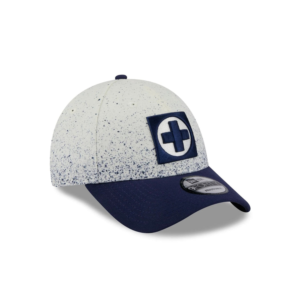 Liga MX 9Forty Adjustable Snapback Cruz Azul Splatter 2T White/Navy - Navy UV