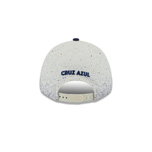 Load image into Gallery viewer, Liga MX 9Forty Adjustable Snapback Cruz Azul Splatter 2T White/Navy - Navy UV
