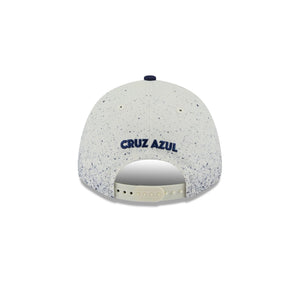 Liga MX 9Forty Adjustable Snapback Cruz Azul Splatter 2T White/Navy - Navy UV