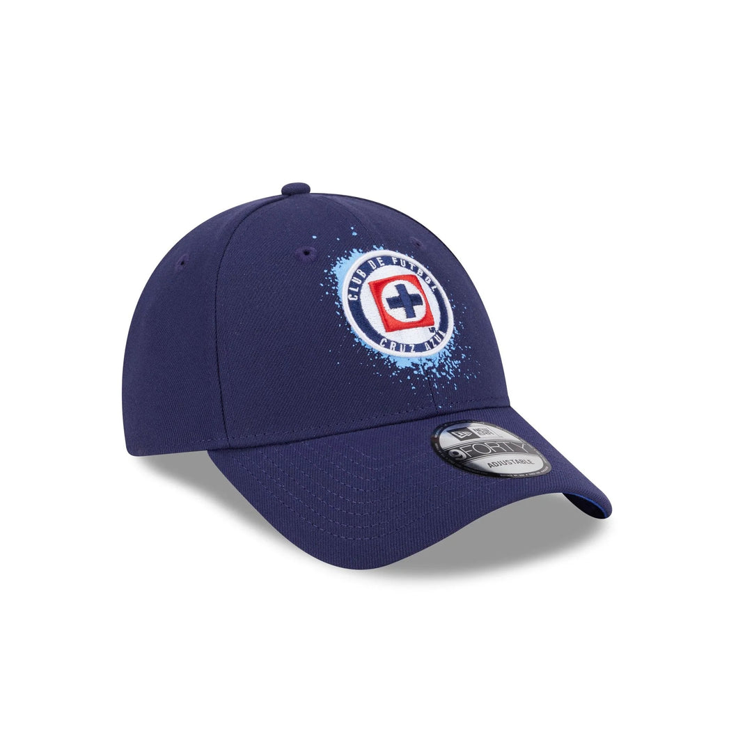 Liga MX 9Forty Snapback Spray Paint Cruz Azul  Navy - Blue UV