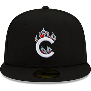 59Fifty Chicago Cubs New Era Black 2016 World Series Team Fire - Icy UV