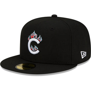 59Fifty Chicago Cubs New Era Black 2016 World Series Team Fire - Icy UV