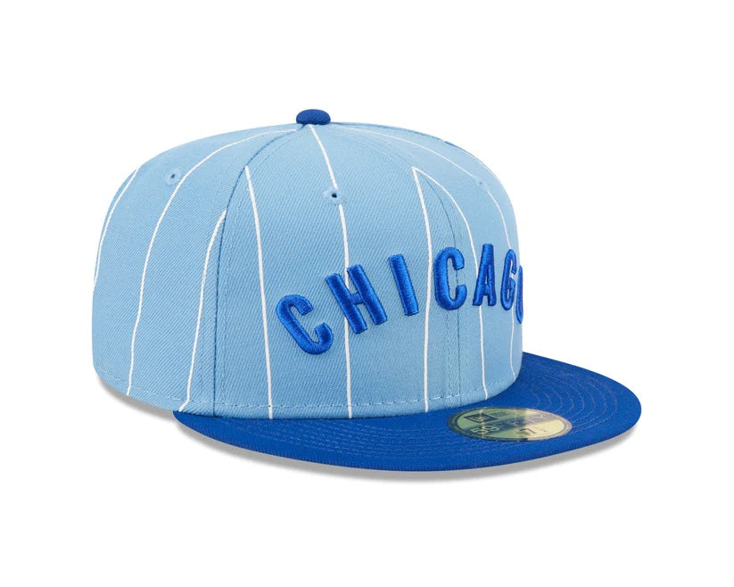 59Fifty Chicago Cubs Powder Blues 2-tone Light Blue/Royal - Green UV