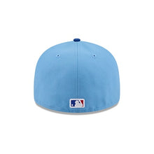 Load image into Gallery viewer, 59Fifty Chicago Cubs New Era Blue 2T 2026 Spring Training Pre Curved Fitted Hat - Gray UV
