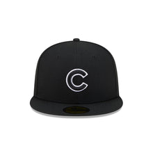 Load image into Gallery viewer, 59Fifty New Era Chicago Cubs MLB Basic Black/White Outline - Grey UV
