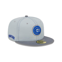 Load image into Gallery viewer, 59Fifty Chicago Cubs Bullseye Gray Pop x New Era Grey - Grey UV
