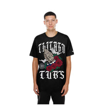 Load image into Gallery viewer, Men's New Era Chicago Cubs Gothic Bloom Graphic T-Shirt - Black
