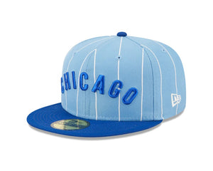 59Fifty Chicago Cubs Powder Blues 2-tone Light Blue/Royal - Green UV