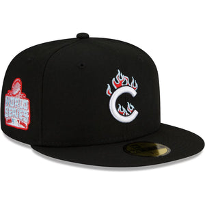 59Fifty Chicago Cubs New Era Black 2016 World Series Team Fire - Icy UV