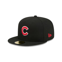 Load image into Gallery viewer, 59Fifty New Era Chicago Cubs MLB Basic Black/Red - Grey UV
