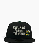 Load image into Gallery viewer, [CATW BLACKHAWKS] 59Fifty Chicago Blackhawks "Chicago Against The World" Black - Green UV
