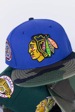 Load image into Gallery viewer, 59Fifty NHL Chicago Blackhawks 1991 All-Star Game 2-Tone Indigo/Woodland Camo - Grey UV
