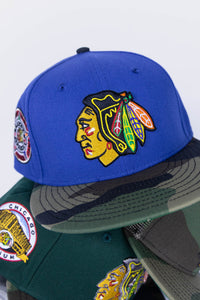 59Fifty NHL Chicago Blackhawks 1991 All-Star Game 2-Tone Indigo/Woodland Camo - Grey UV