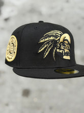 Load image into Gallery viewer, [MEXICO DE ORO V.4] 59Fifty Mexico "Skull Chief" Black - Storm Grey Suede UV
