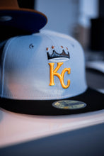 Load image into Gallery viewer, 59Fifty Kansas City Royals 25 Years 2-Tone - Grey UV by [@yote_city]
