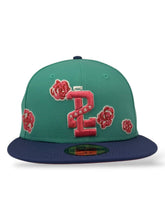 Load image into Gallery viewer, 59Fifty LMB x NEWERAMX Tecolotes de Los Dos Laredos 2T Roses Clear Mint/Orchid - Rose UV
