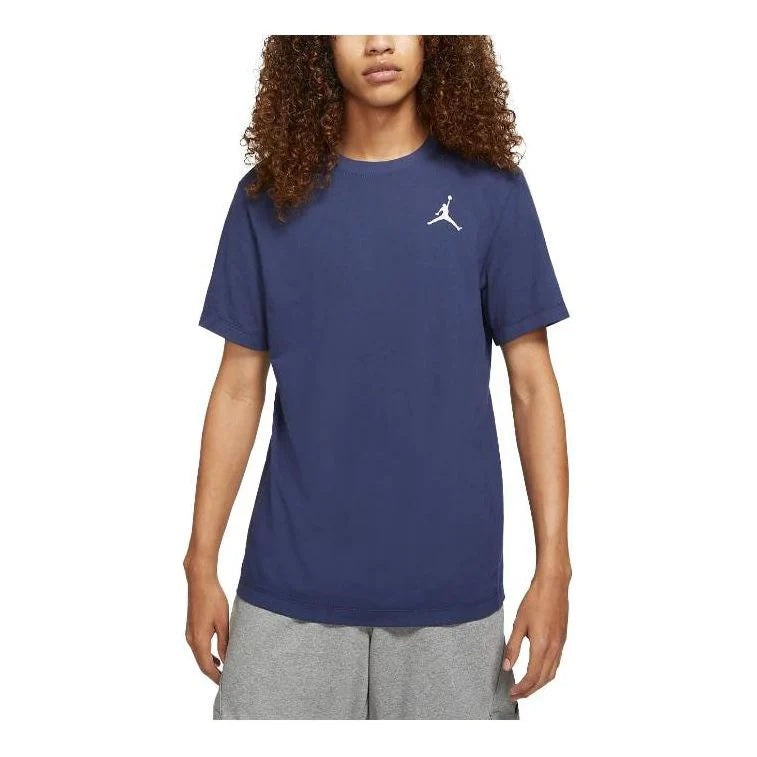 Men's Jordan Air Jumpman Short Sleeve T-Shirt - Midnight Navy [DC7485-410]