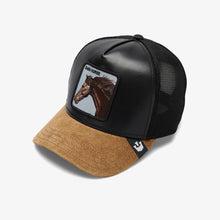 Load image into Gallery viewer, [DARK HORSE] - Goorin Bros &quot;SHLEATHER Horse&quot; Adjustable Trucker Hat
