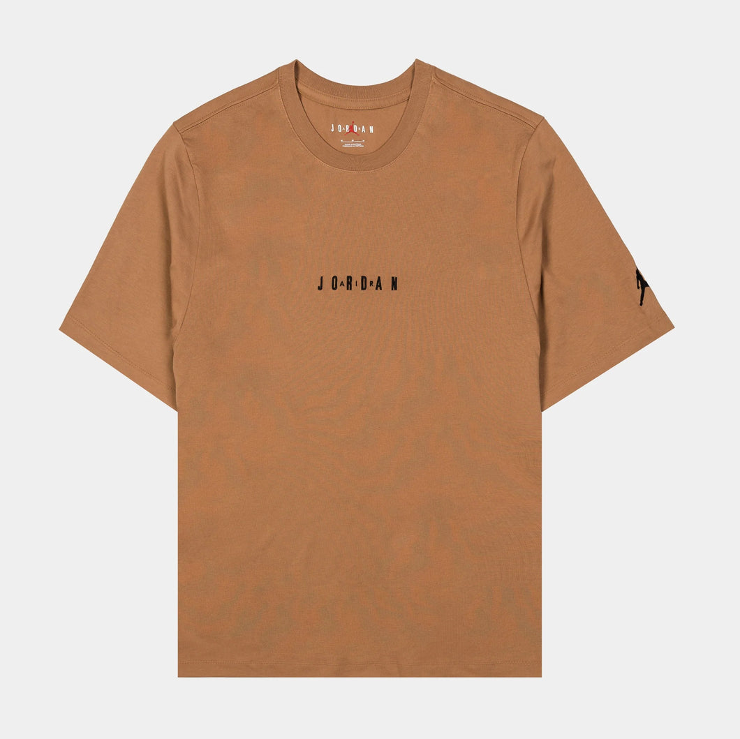 Men's Jordan Air Short Sleeve T-Shirt - Brown [DM3182-231]