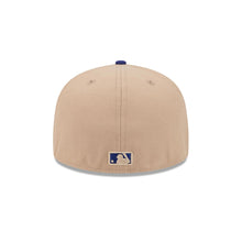 Load image into Gallery viewer, 59Fifty Los Angeles dodgers 2T Camel/Royal Fitted Hat - Gray UV
